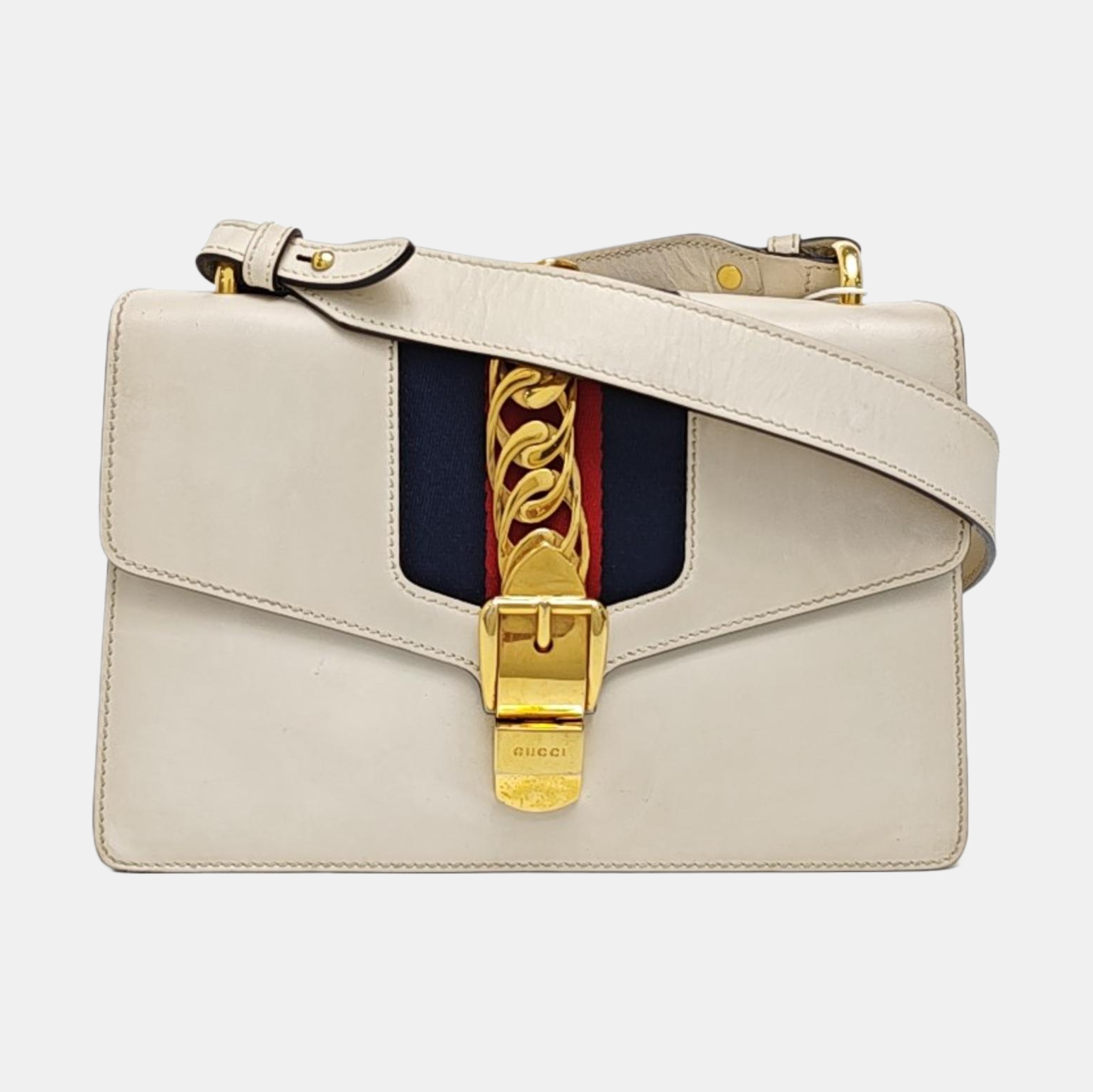 Sylvie Small Calfskin White