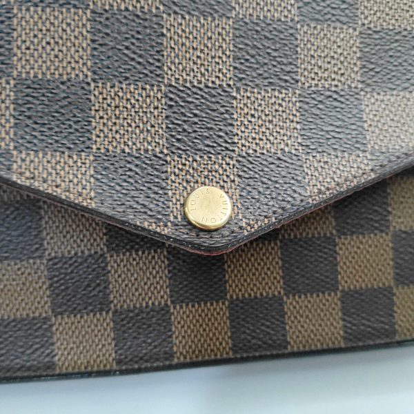 FÉLICIE Damier Ebene Coated Canvas Brown