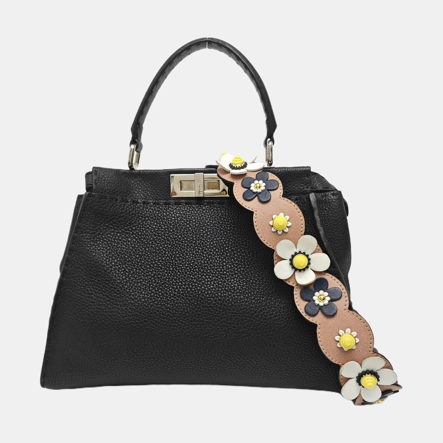 Peekaboo Medium Calfskin Black