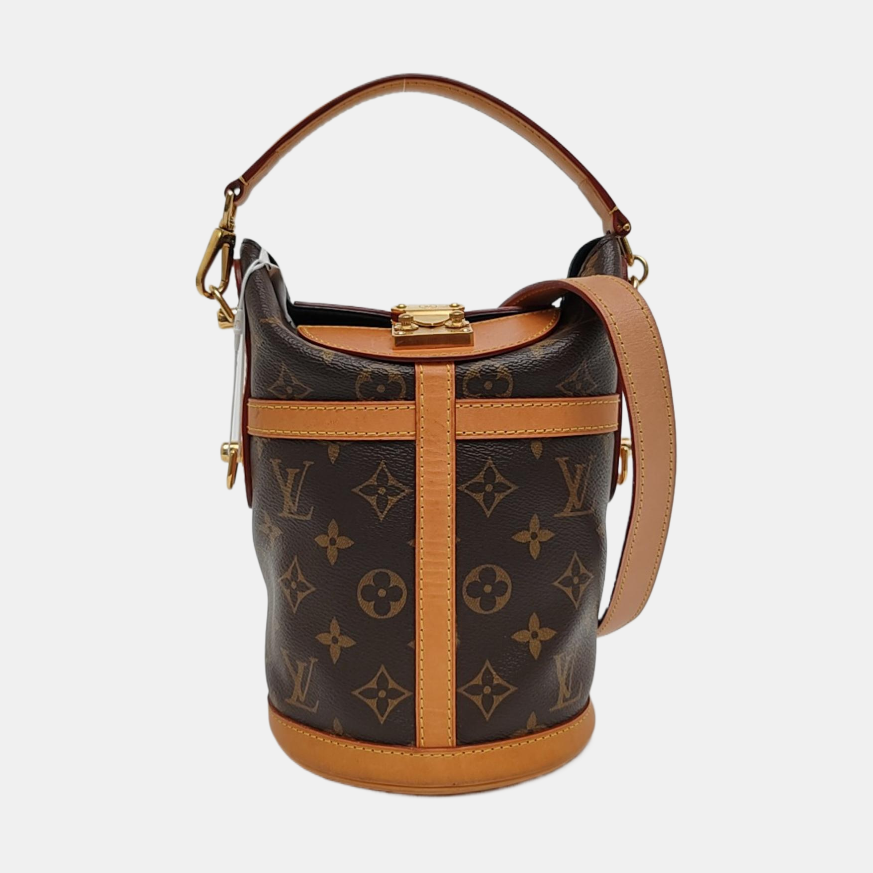 DUFFLE Monogram Coated Canvas Brown