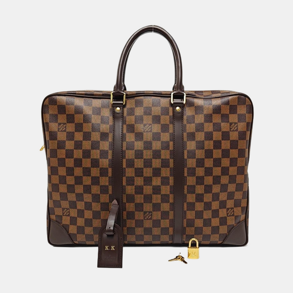 PORTE-DOCUMENTS Damier Ebene Coated Canvas Brown