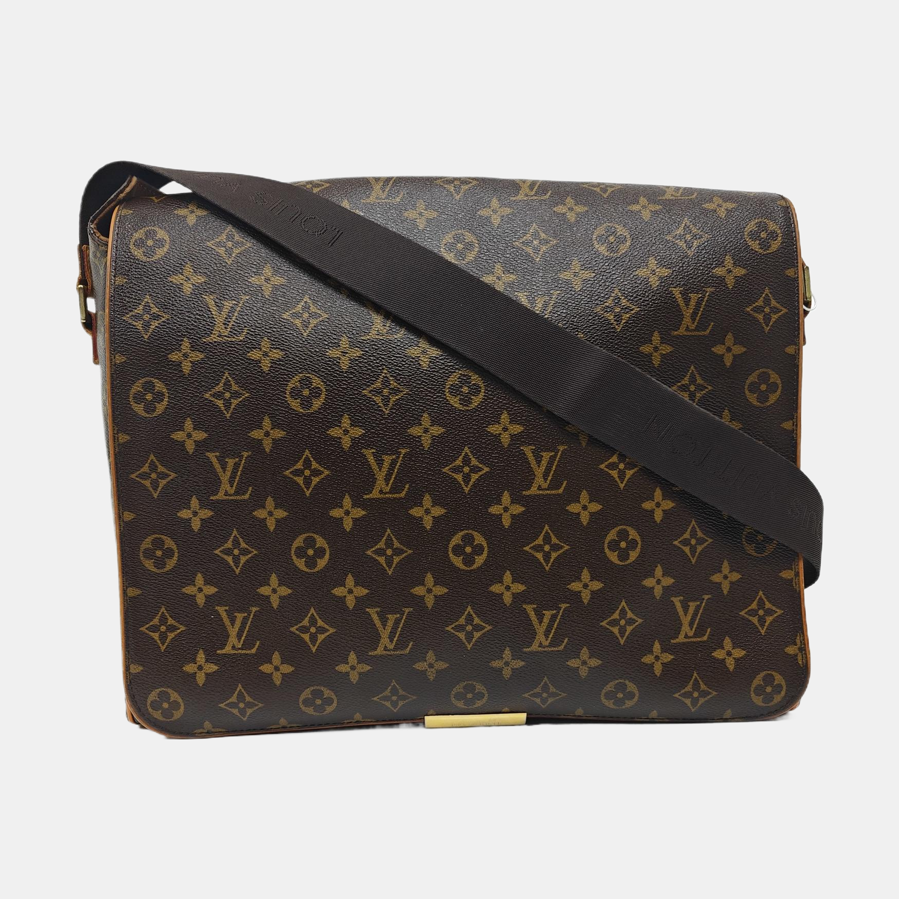 VALMY Monogram Coated Canvas Brown