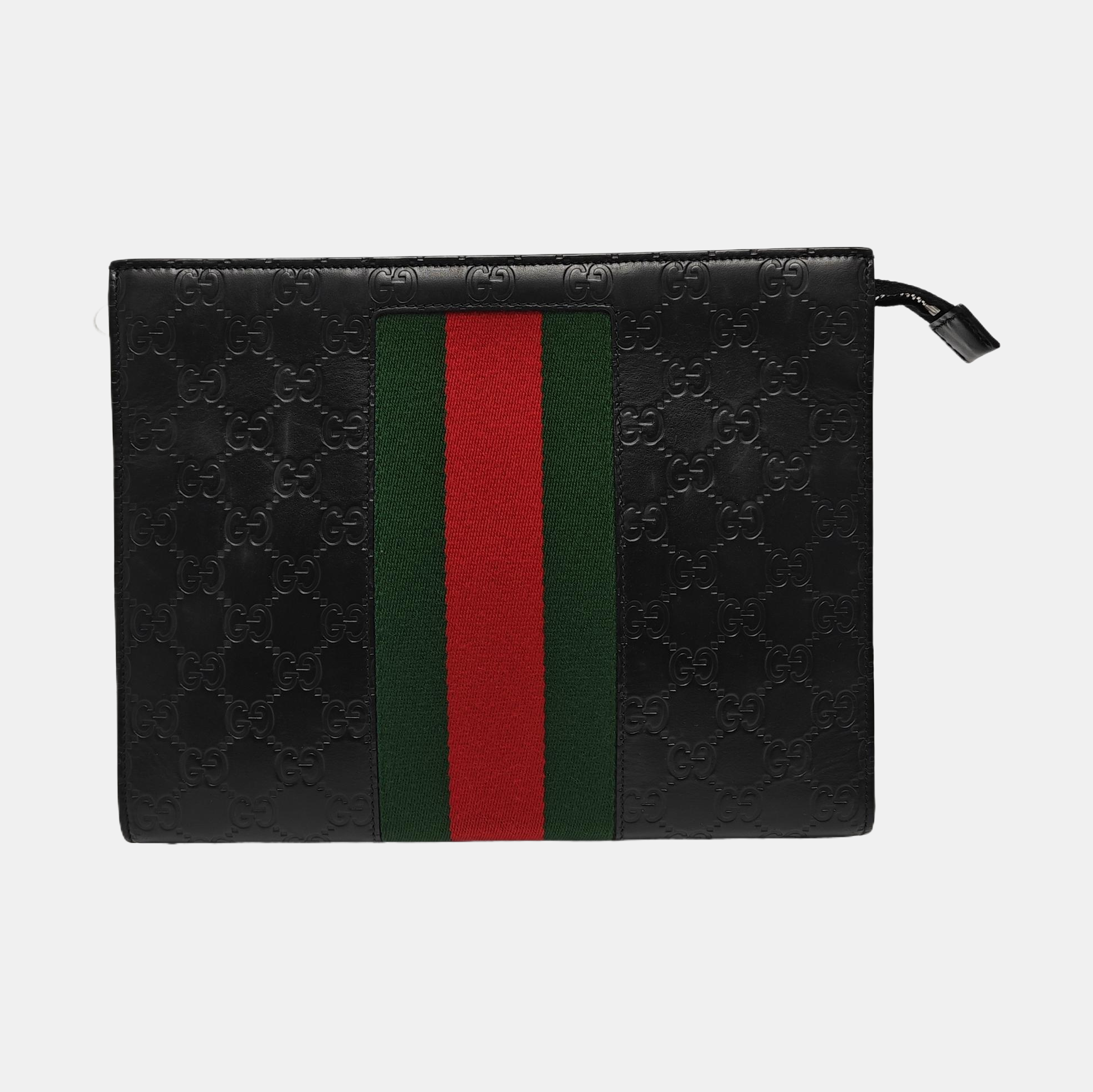 Signature Monogram Calfskin Black