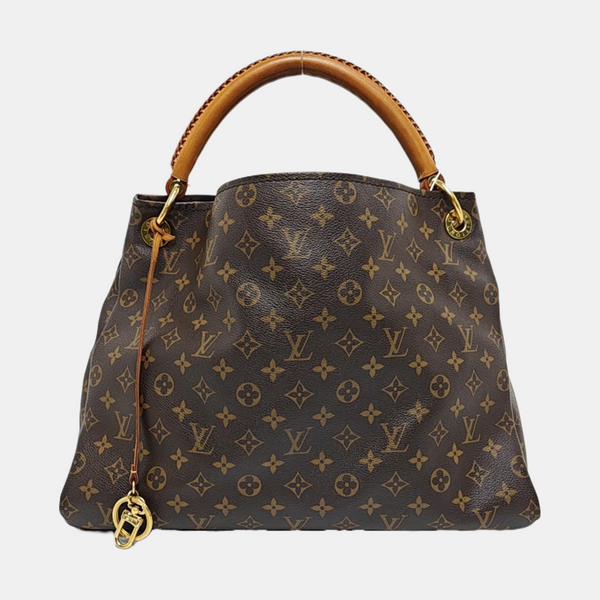 ARTSY MM Monogram Coated Canvas Brown