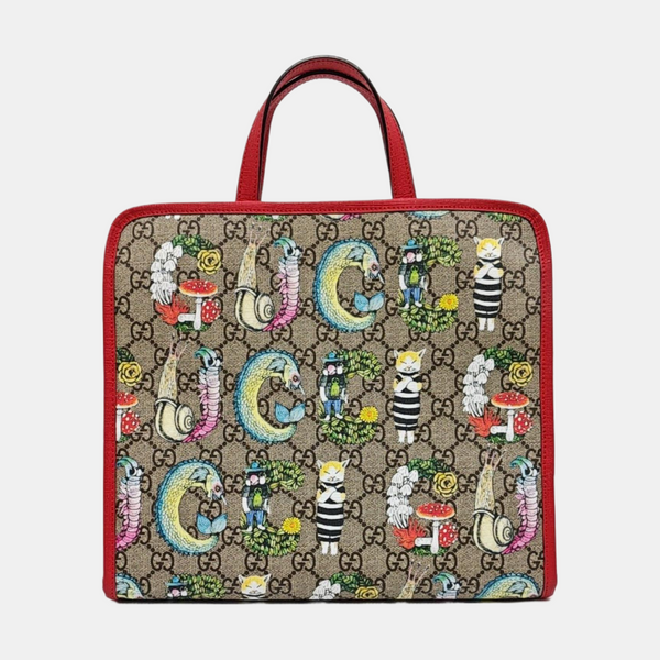 Children’s GG Bucket Monogram Coated Canvas Beige
