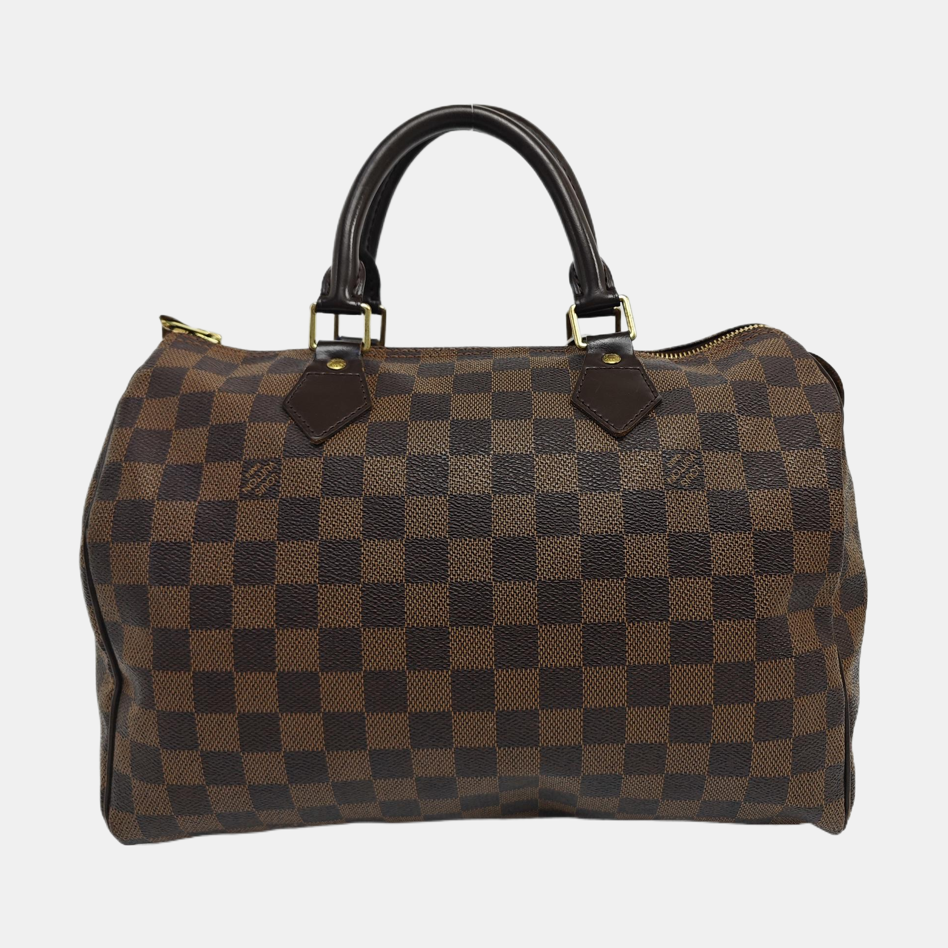 SPEEDY 30 Damier Ebene Coated Canvas Brown
