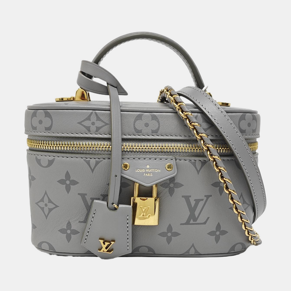 Vanity Chain Pouch PM Monogram Calfskin Gray