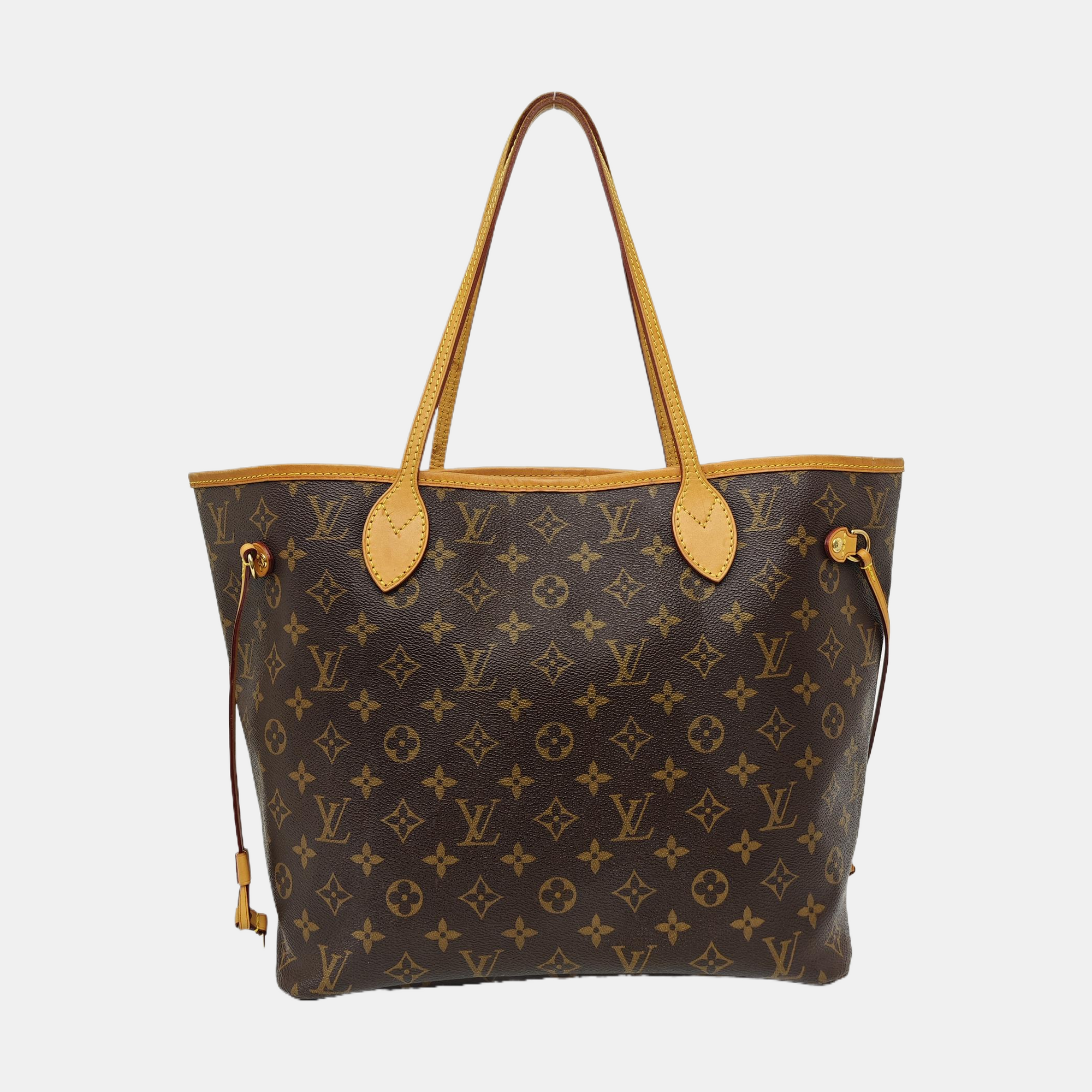 NEVERFULL MM Monogram Coated Canvas Brown