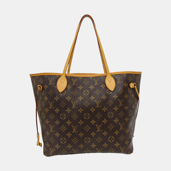 NEVERFULL MM Monogram Coated Canvas Brown