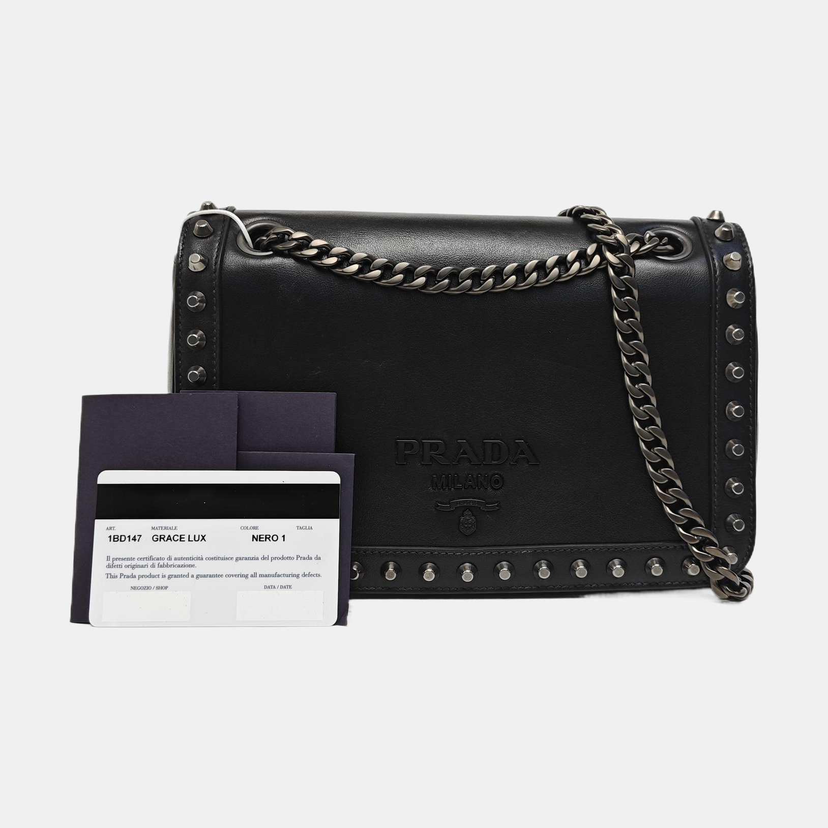 Calfskin Crossbody Bag Black