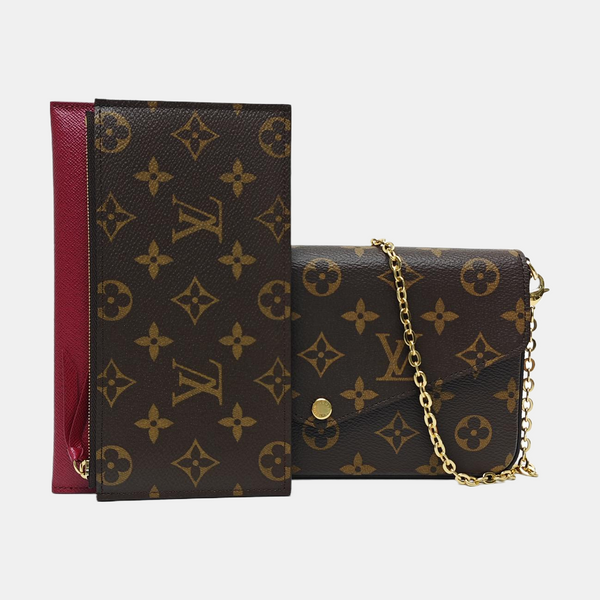 FÉLICIE Monogram Coated Canvas Brown
