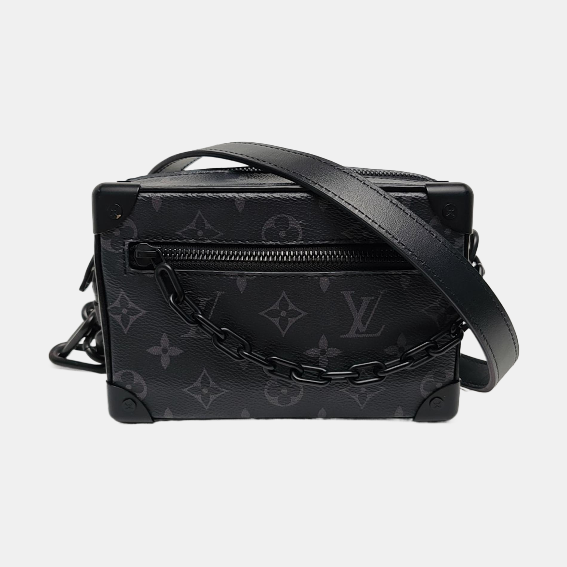 SOFT TRUNK Mini Monogram Coated Canvas Black