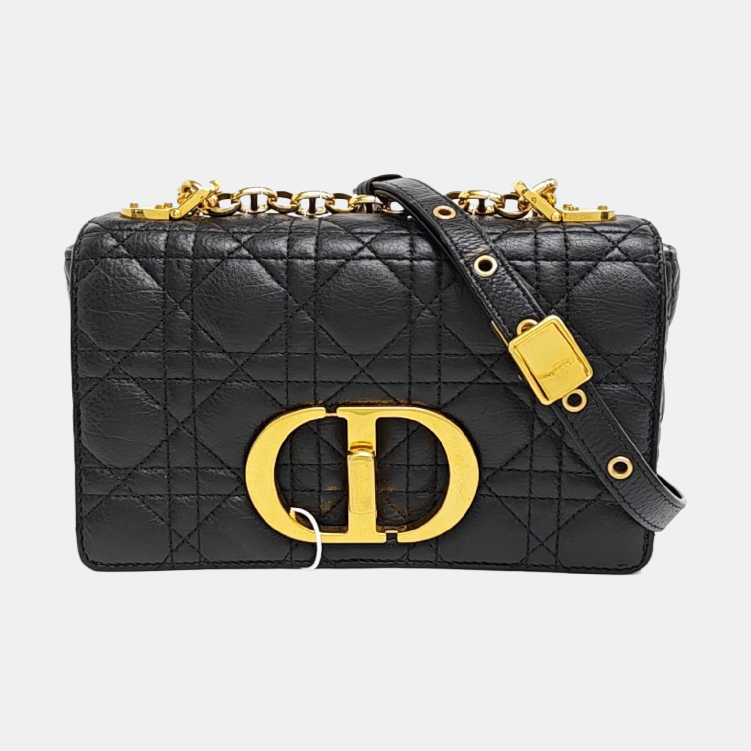 Dior Caro Small Cannage Calfskin Black