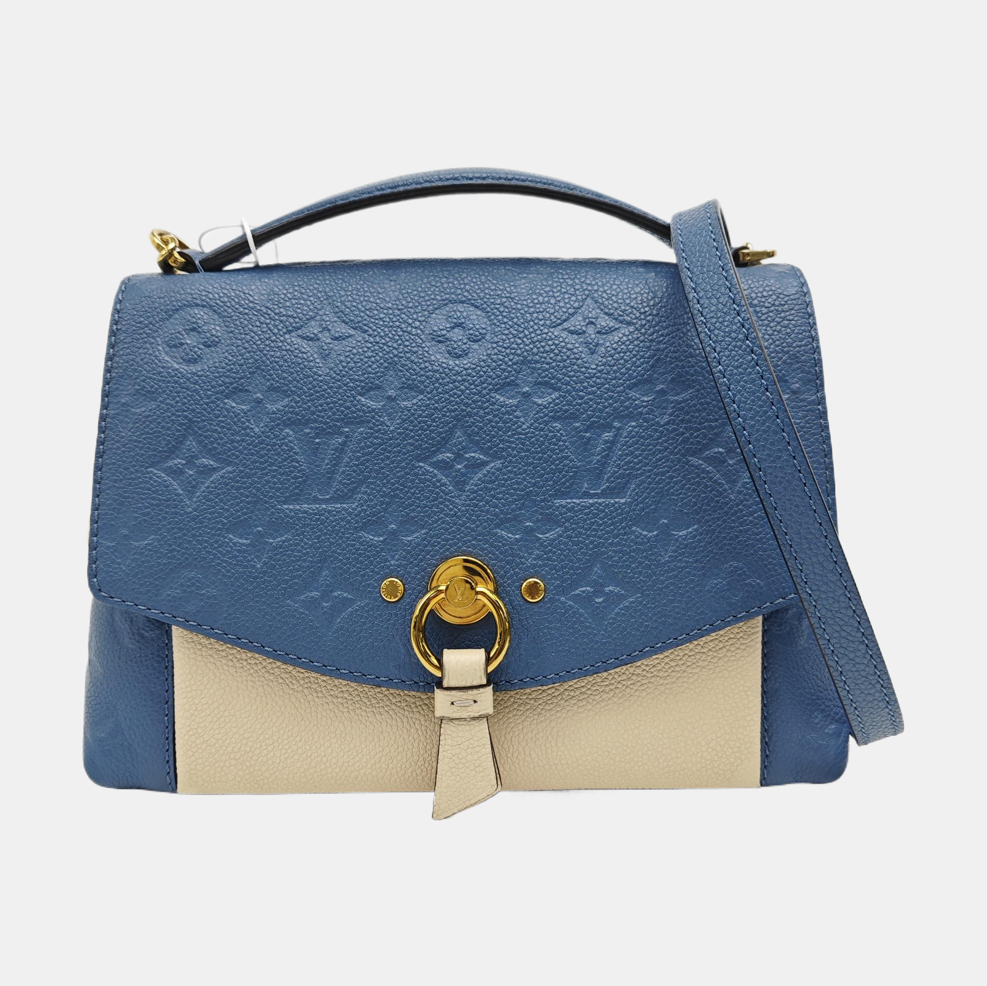 BLANCHE BB Monogram Calfskin Blue