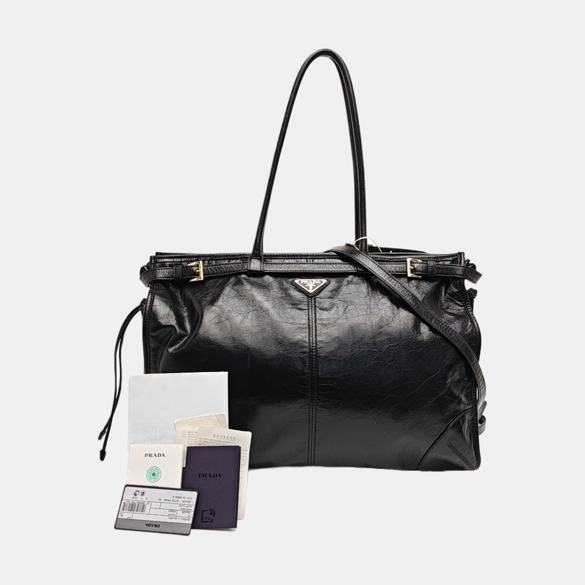 Bonnie Extra Large Calfskin Black
