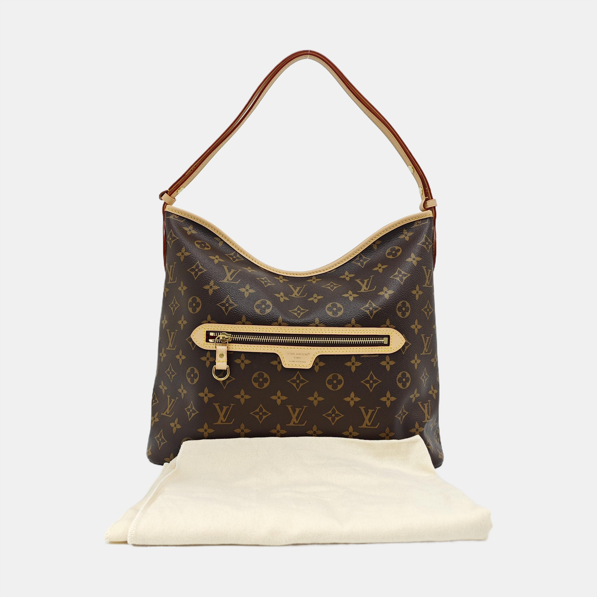 Line Up Monogram Coated Canvas Brown