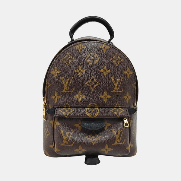 PALM SPRINGS Mini Monogram Coated Canvas Brown