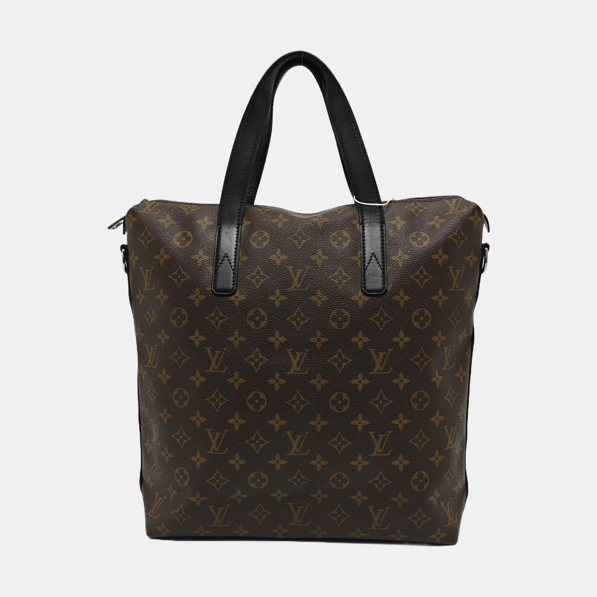 KITAN Monogram Coated Canvas Brown