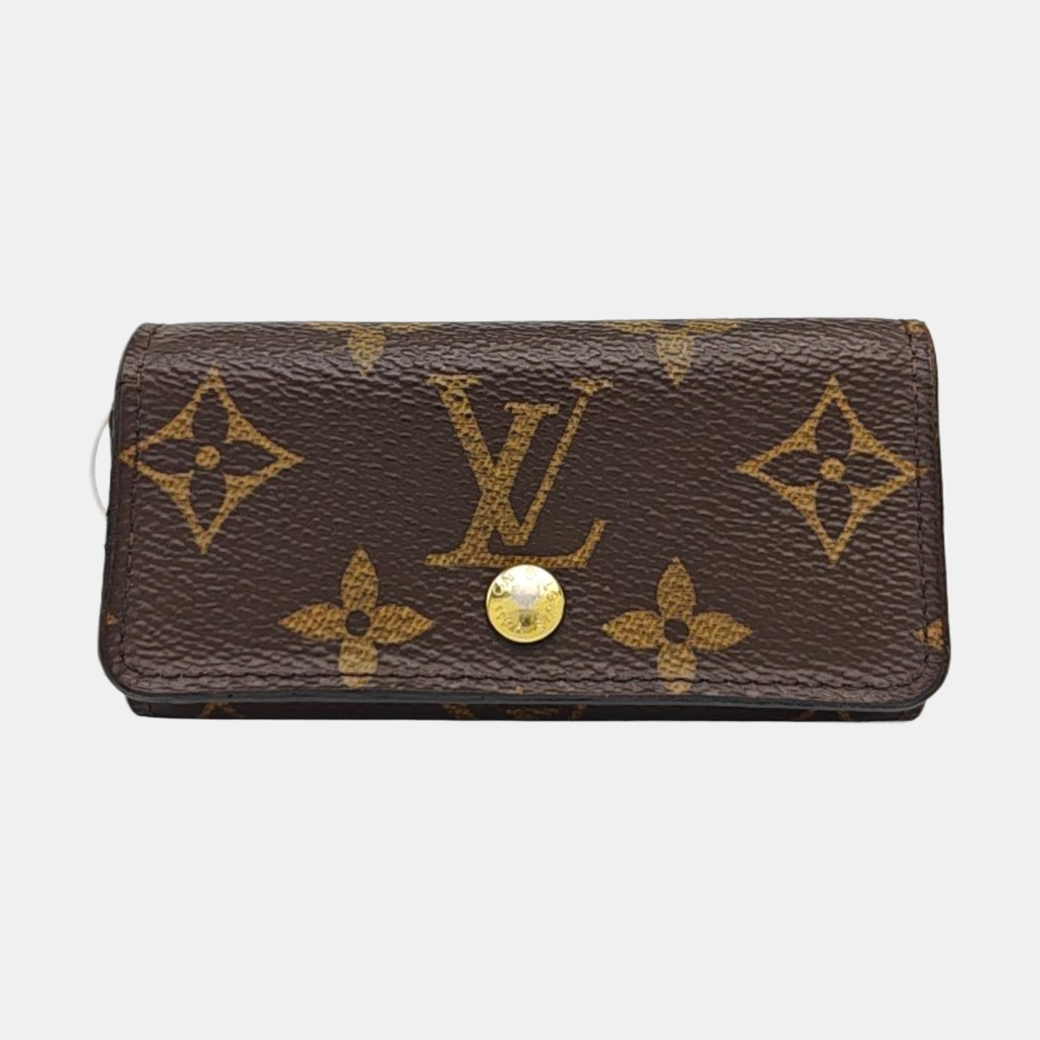 Monogram Coated Canvas Key Pouch Brown