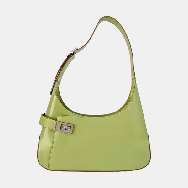 Clasp Hobo Calfskin Green