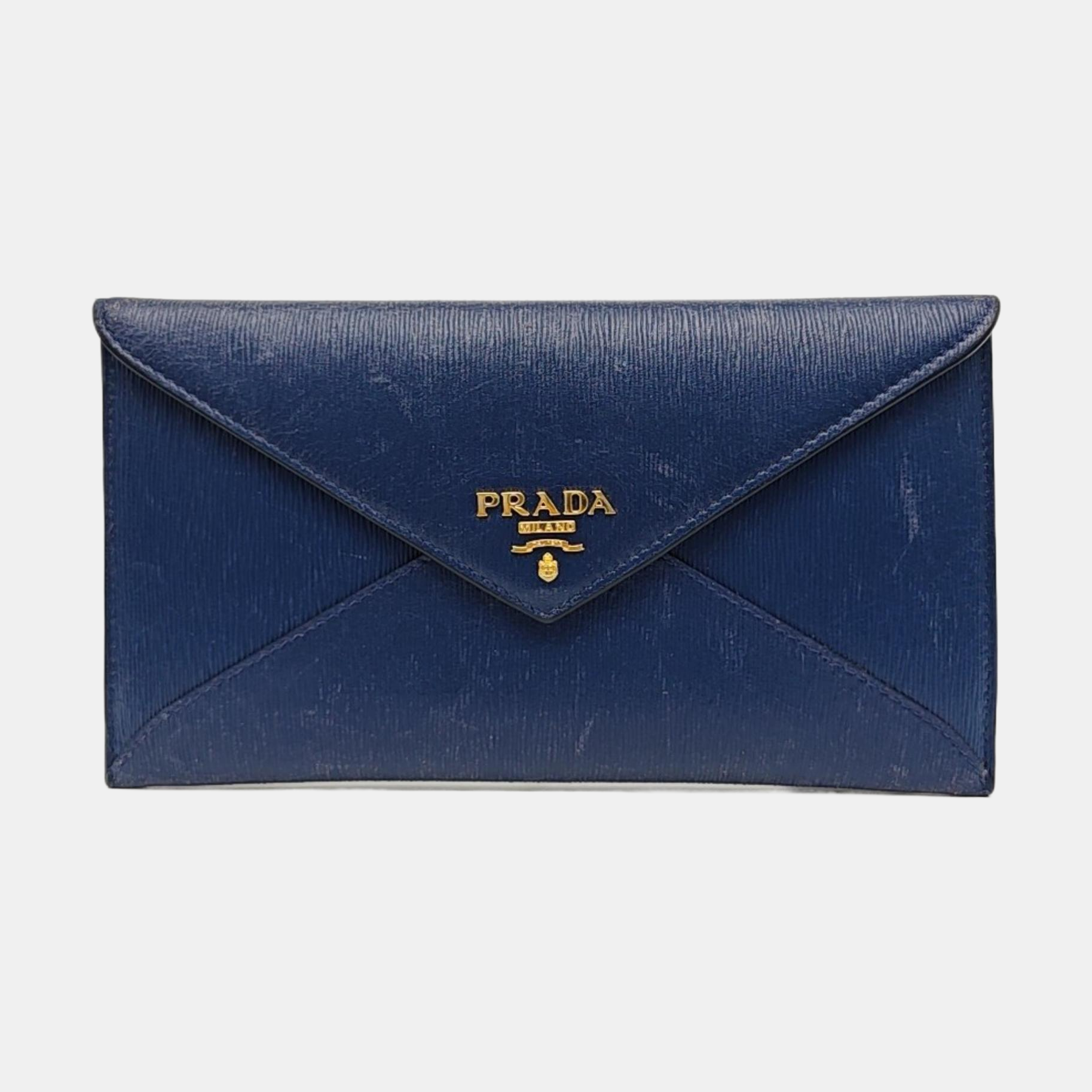 Envelope Wallet Calfskin Blue Wallet