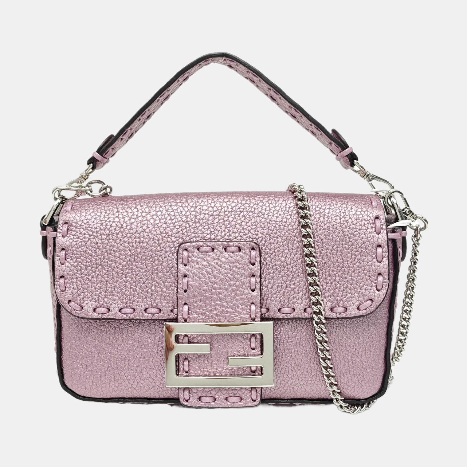 Baguette Mini Calfskin Purple