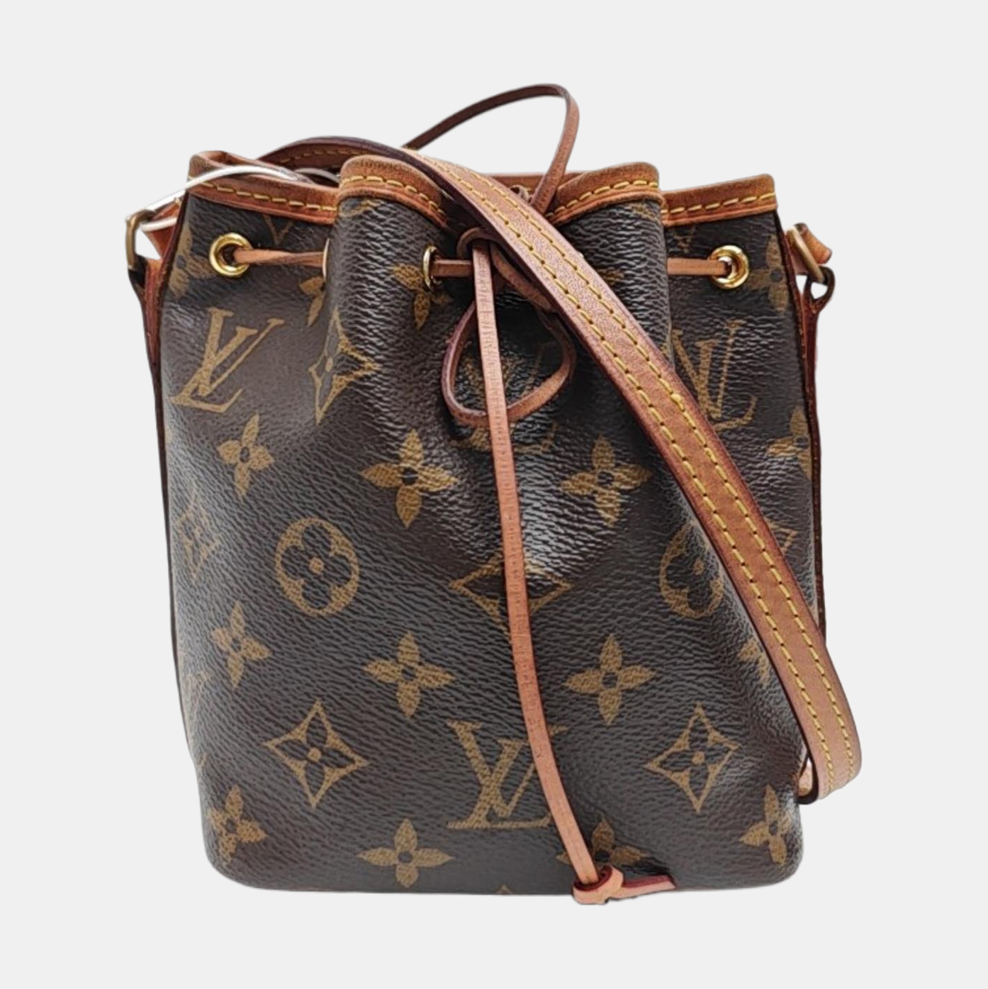 NÉONOÉ Nano Monogram Coated Canvas Brown