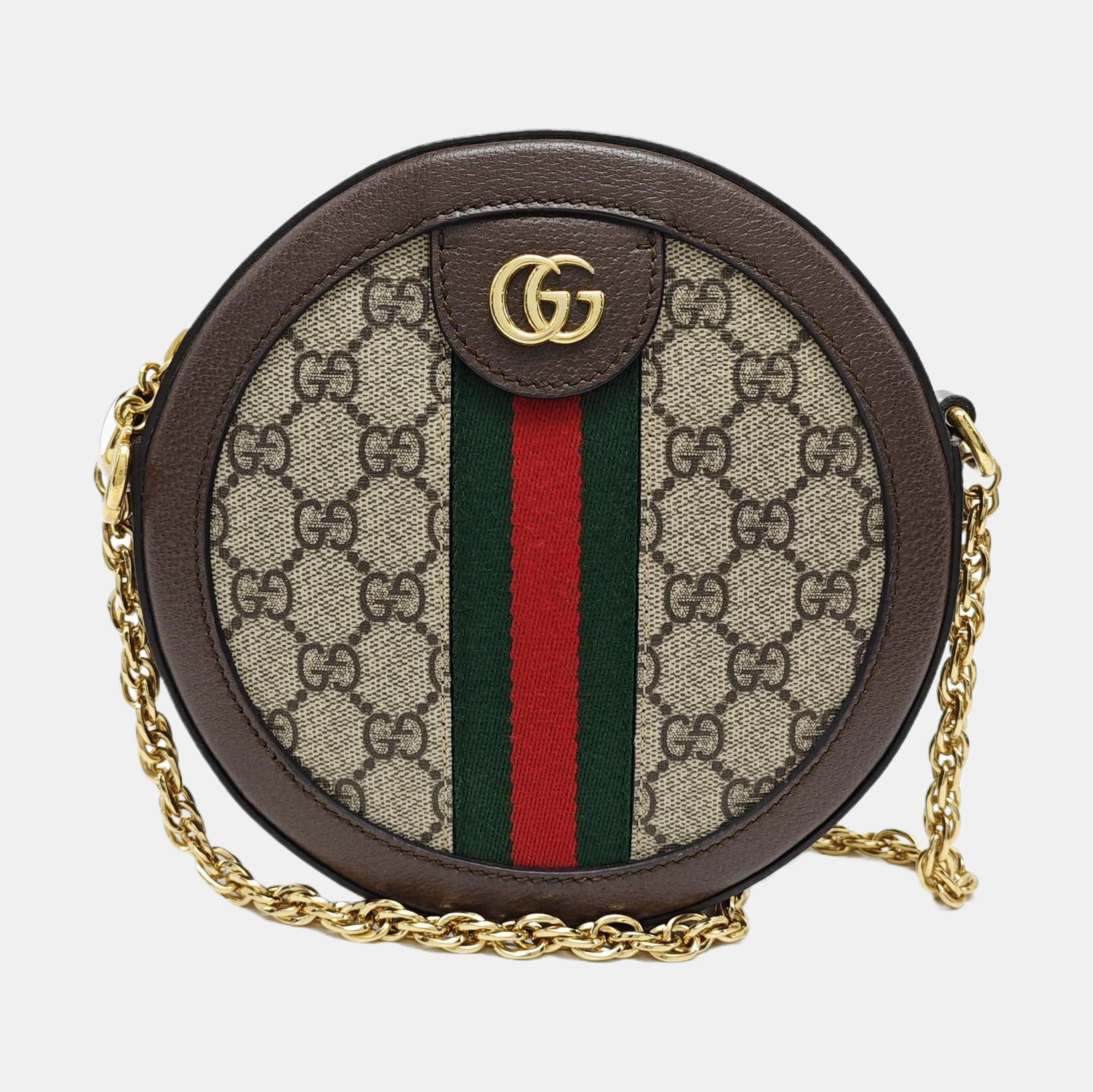 Authenticated pre-owned  Ophidia Mini Monogram Coated Canvas Beige - Shoulder Bag at Looply