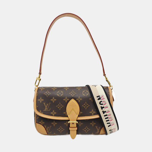 DIANE Monogram Coated Canvas Brown