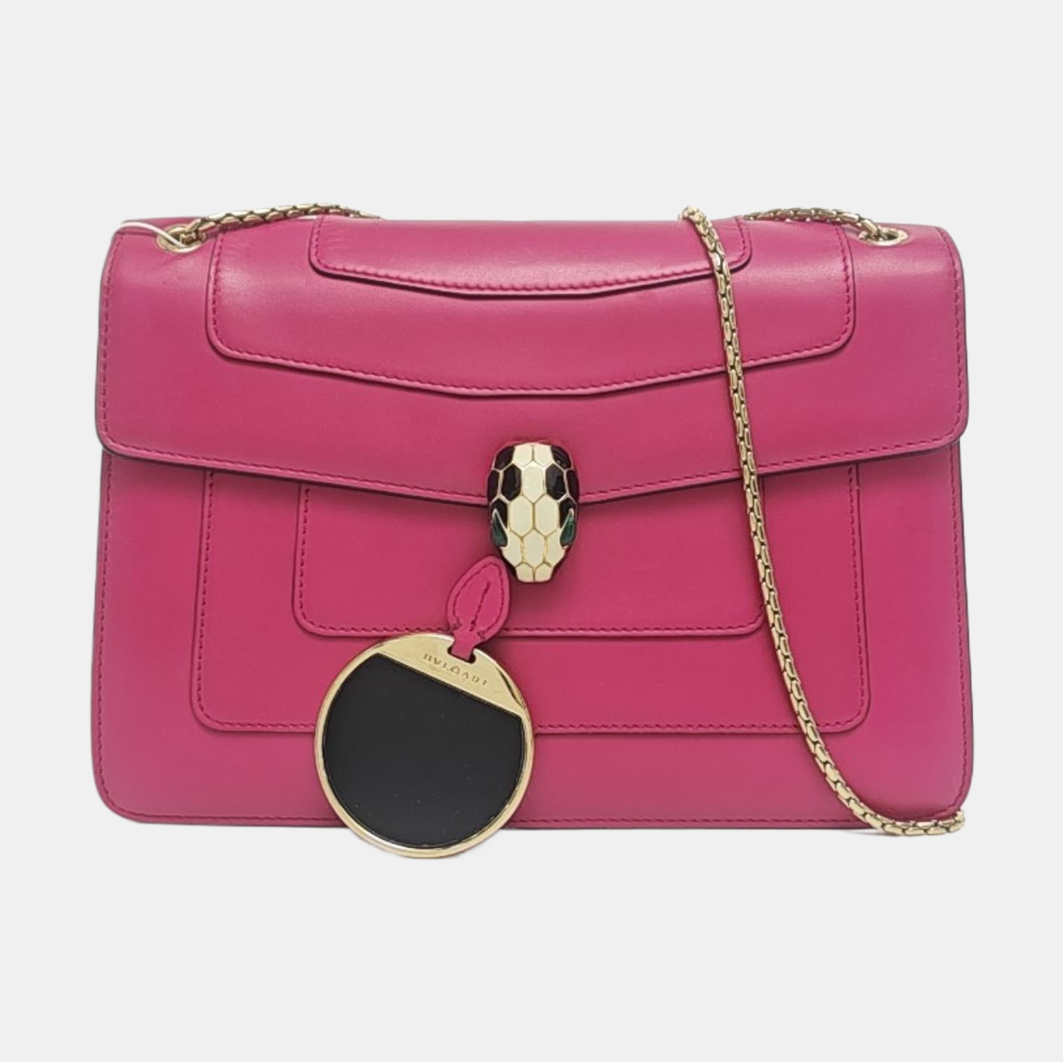 SERPENTI FOREVER Medium Calfskin Red