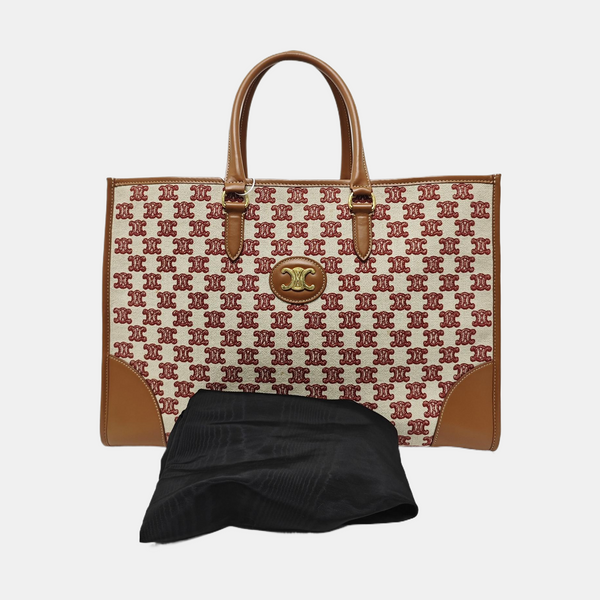 Fabric Tote Bag Red