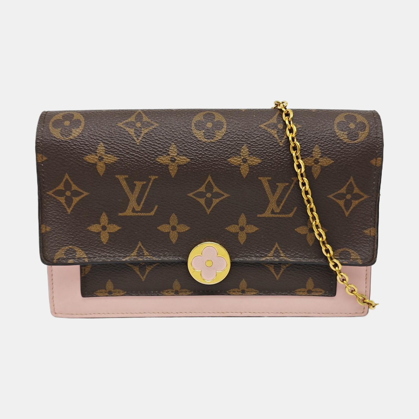 FLORE Monogram Coated Canvas Brown