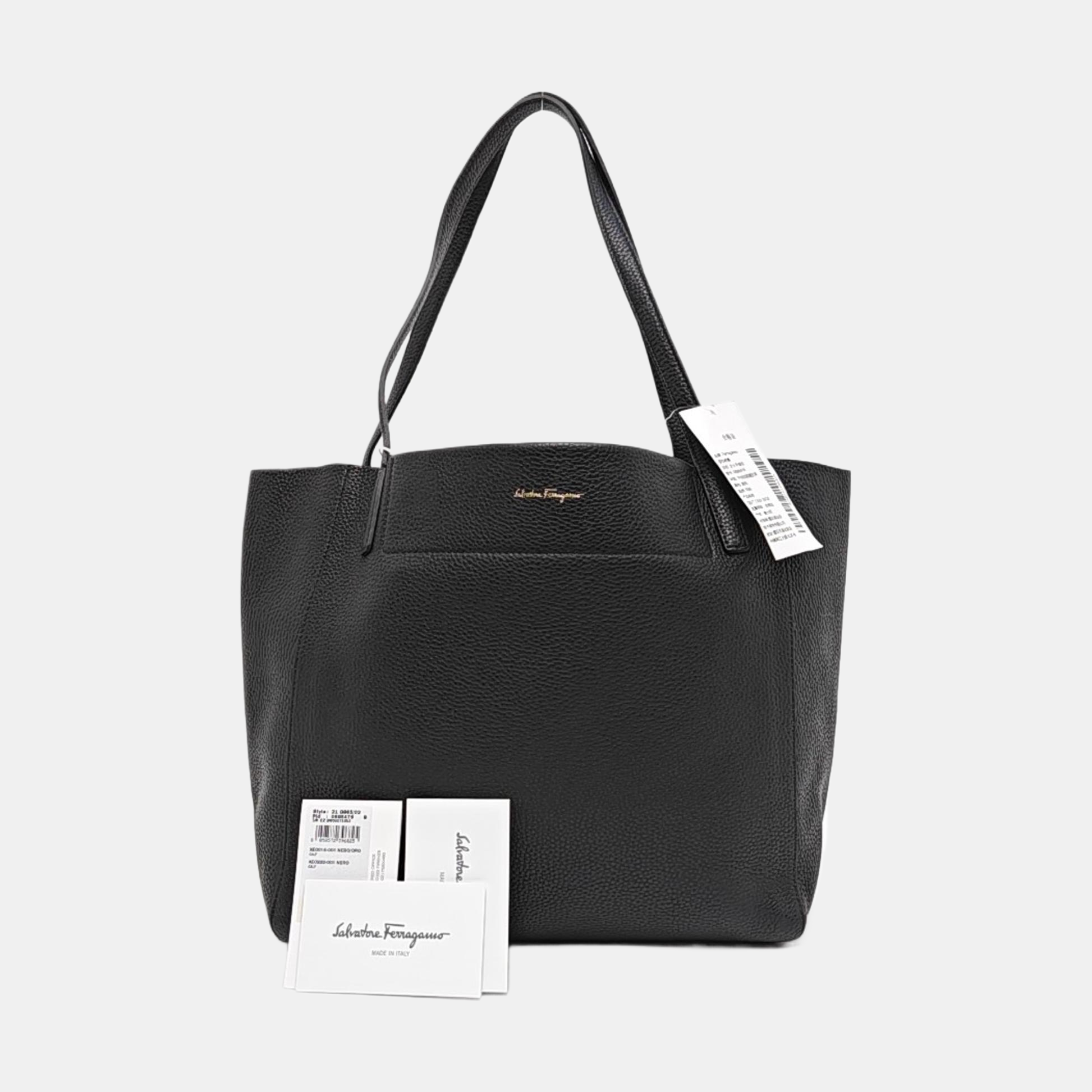 Calfskin Tote Bag Black