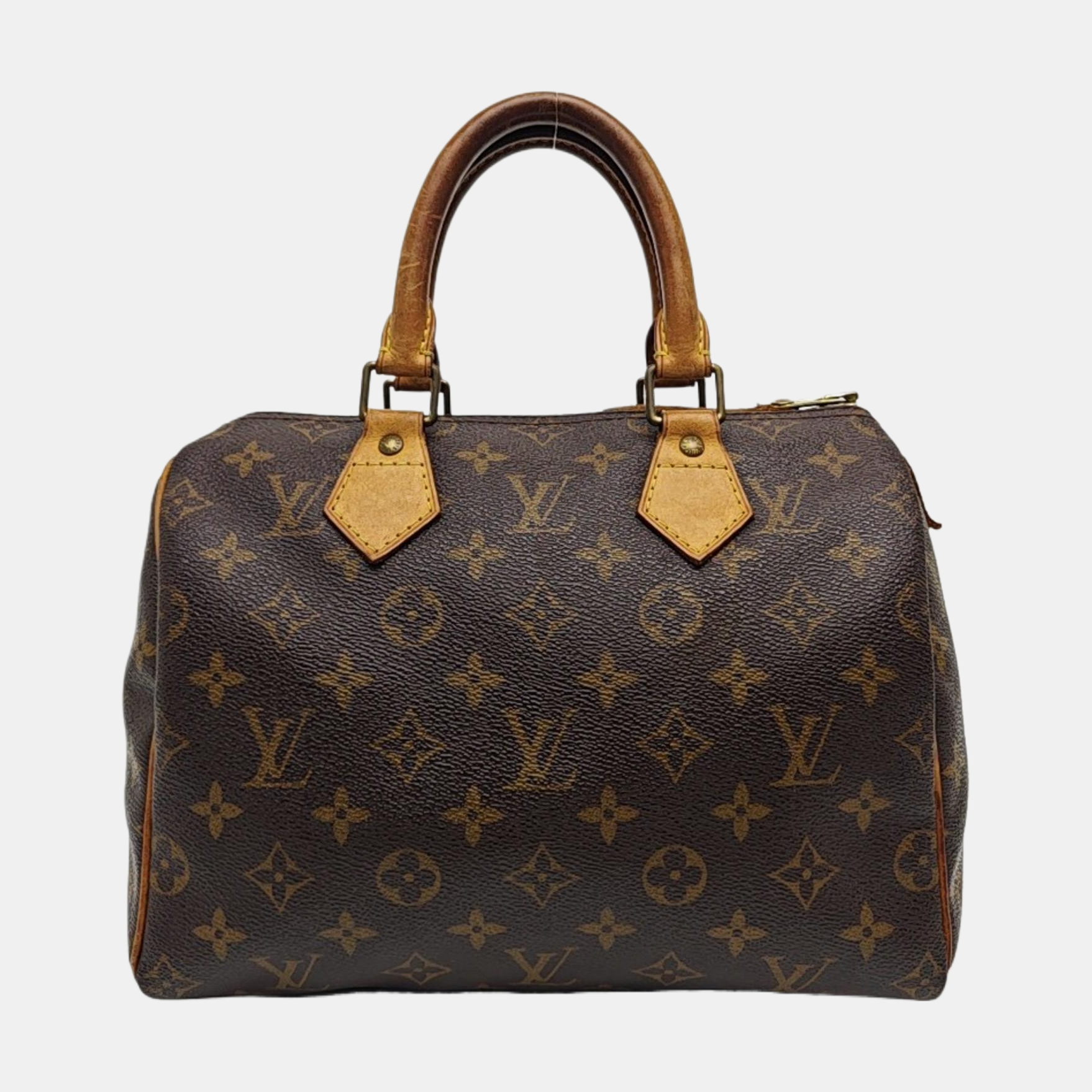 SPEEDY 25 Monogram Coated Canvas Brown