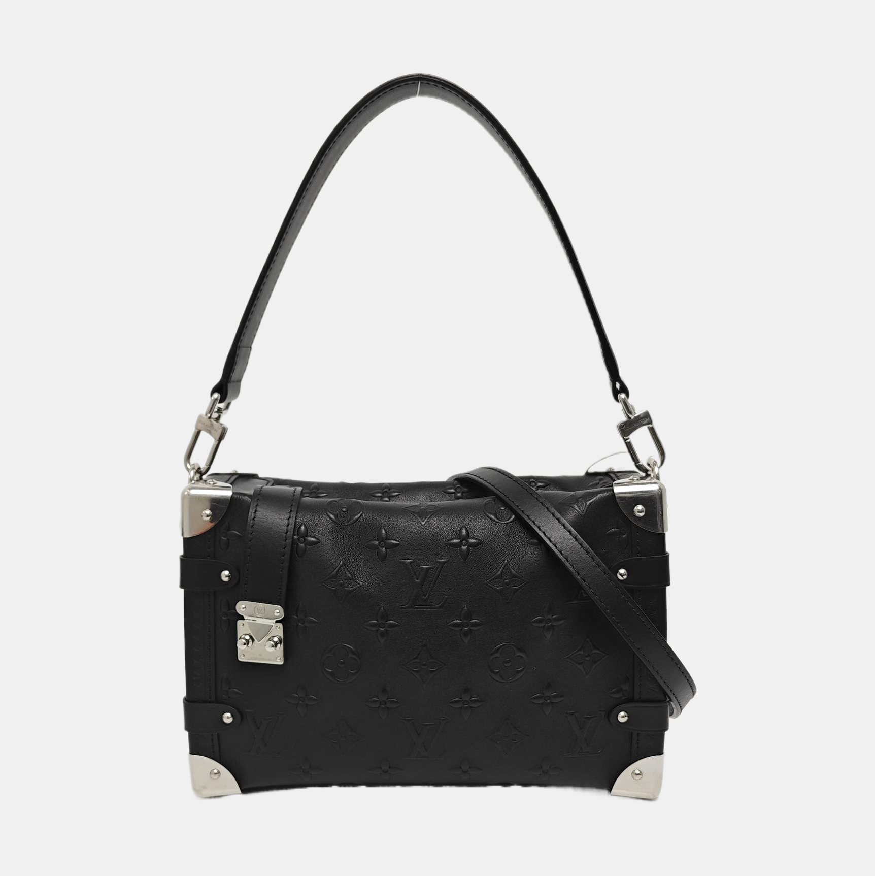 SIDE TRUNK MM Monogram Calfskin Black