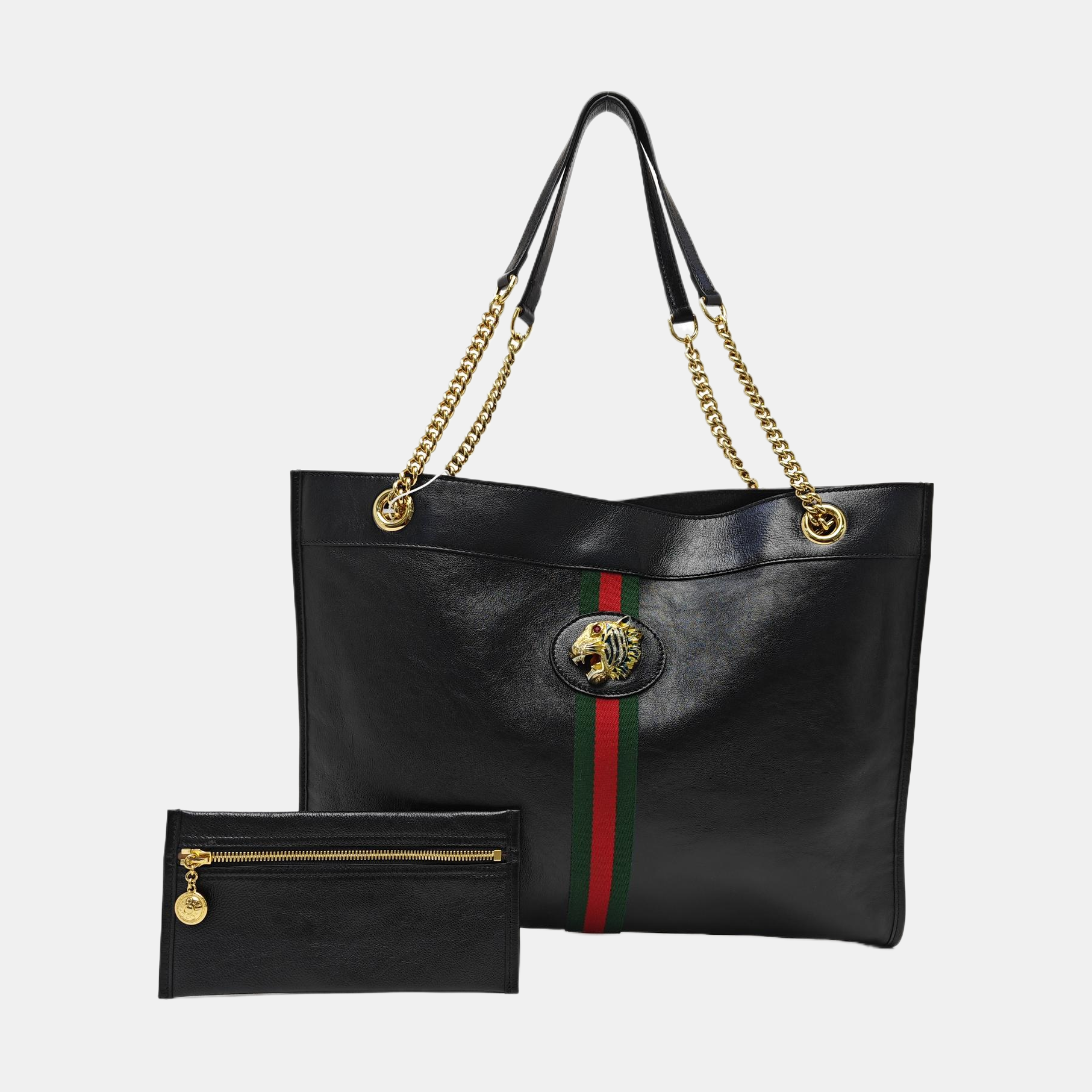 Rajah Large Calfskin Black