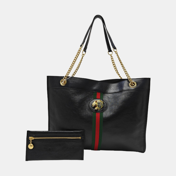 Rajah Large Calfskin Black