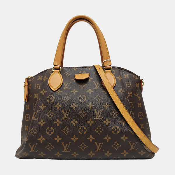 RIVOLI MM Monogram Coated Canvas Brown