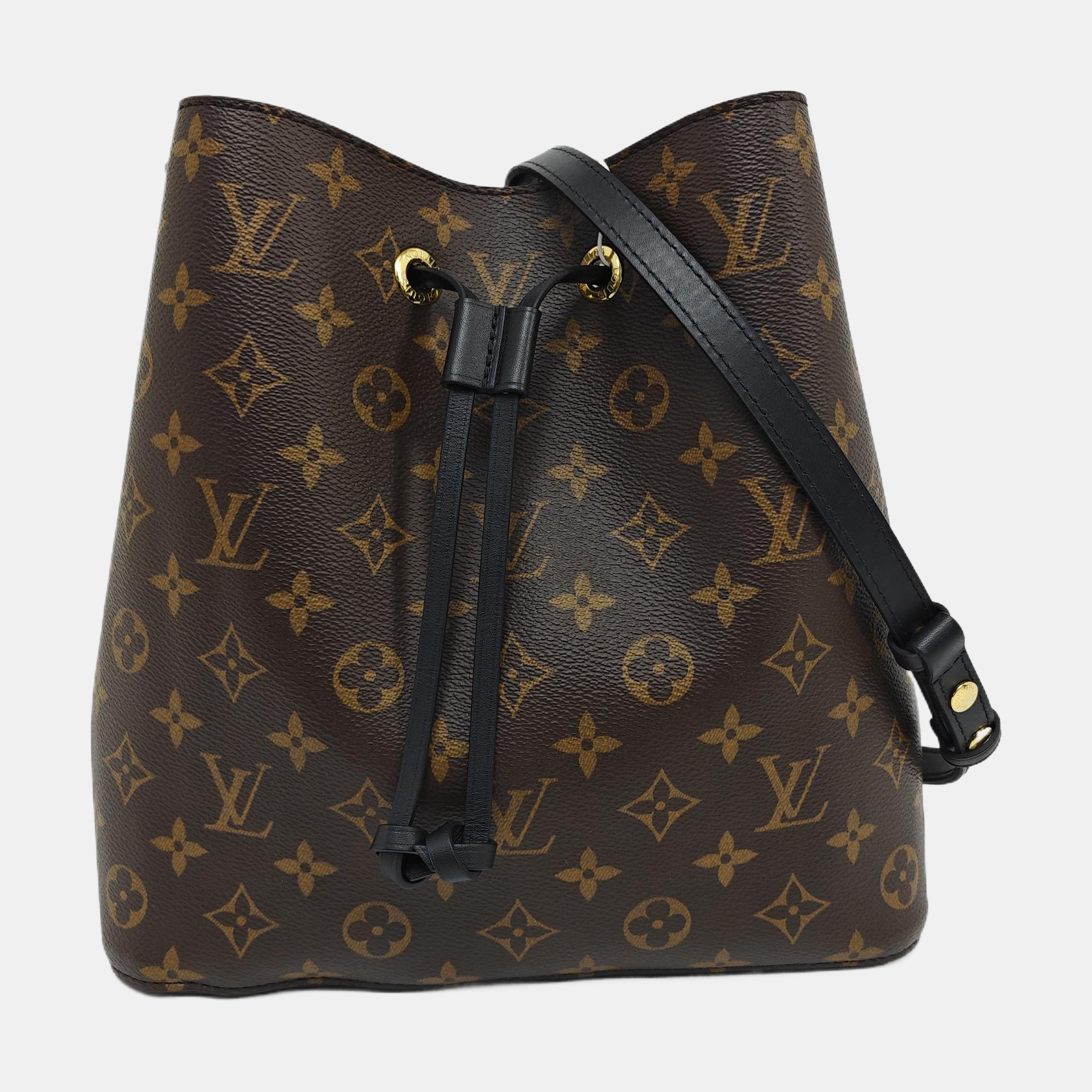 NÉONOÉ MM Monogram Coated Canvas Brown