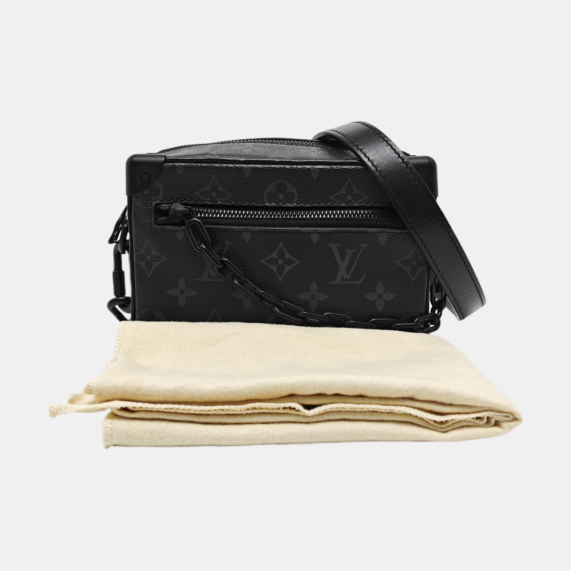SOFT TRUNK Mini Monogram Coated Canvas Black