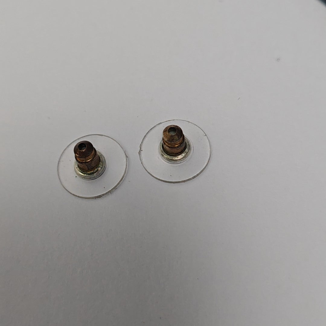 Metal Gray Stud Earrings