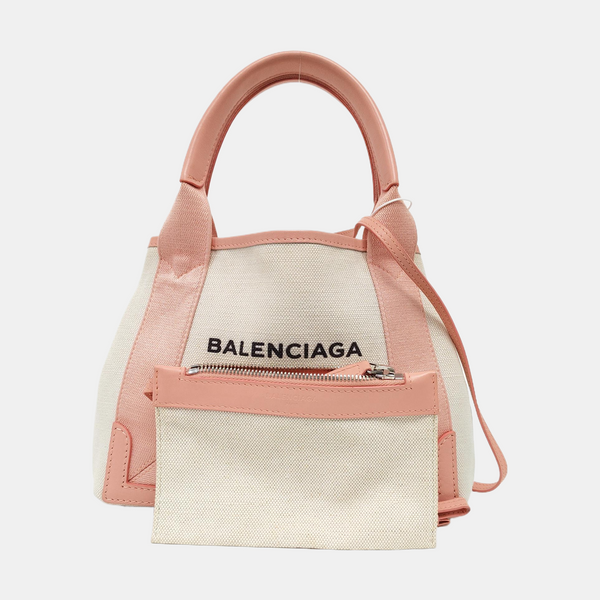 Navy Mini Canvas Beige