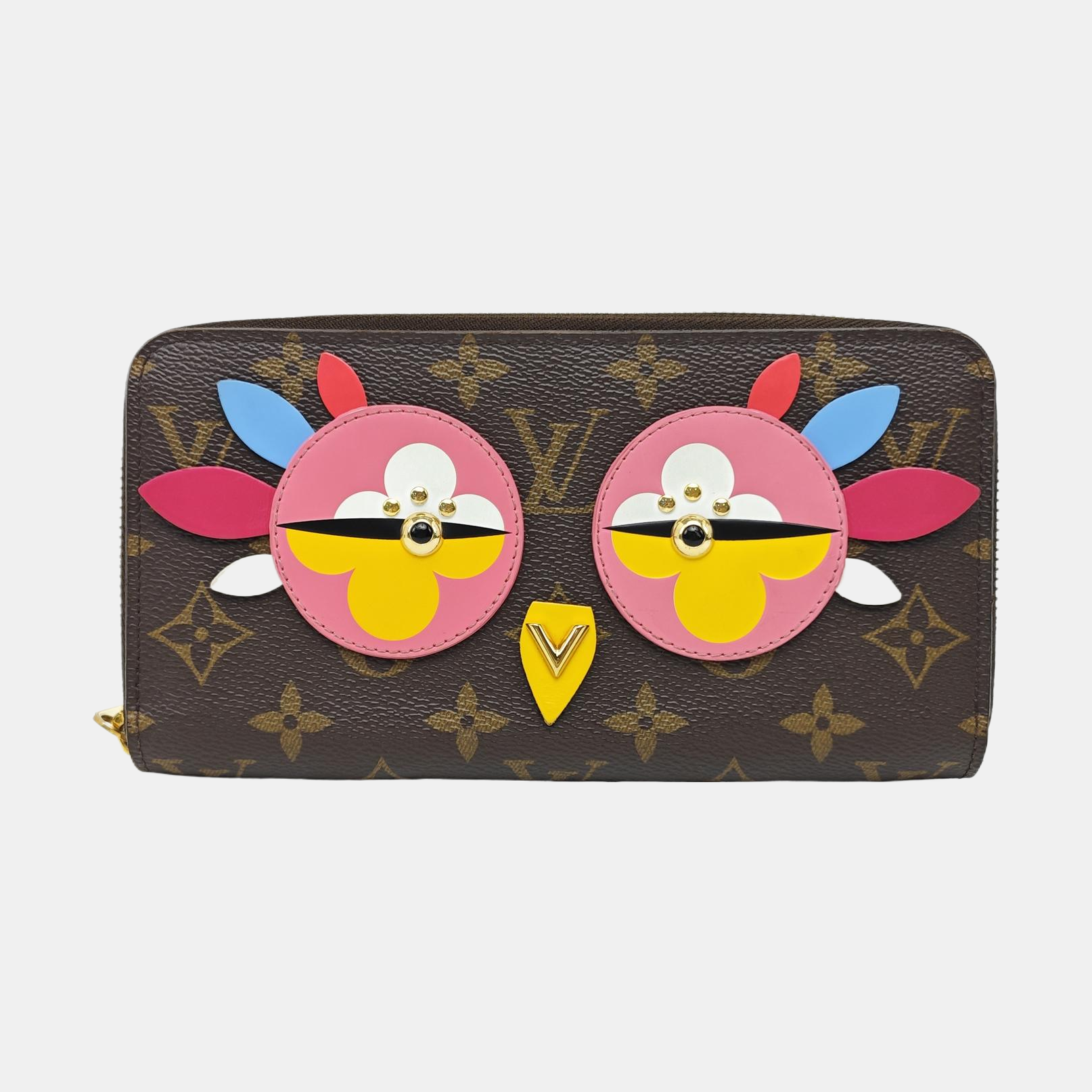 FÉLICIE Monogram Coated Canvas Brown Wallet