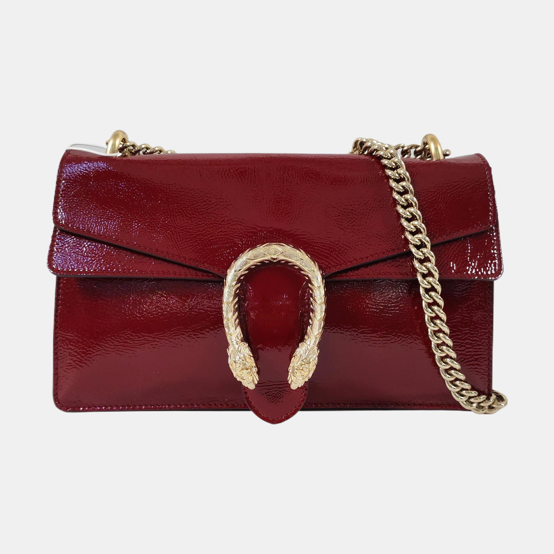 Dionysus Medium Patent Leather Red