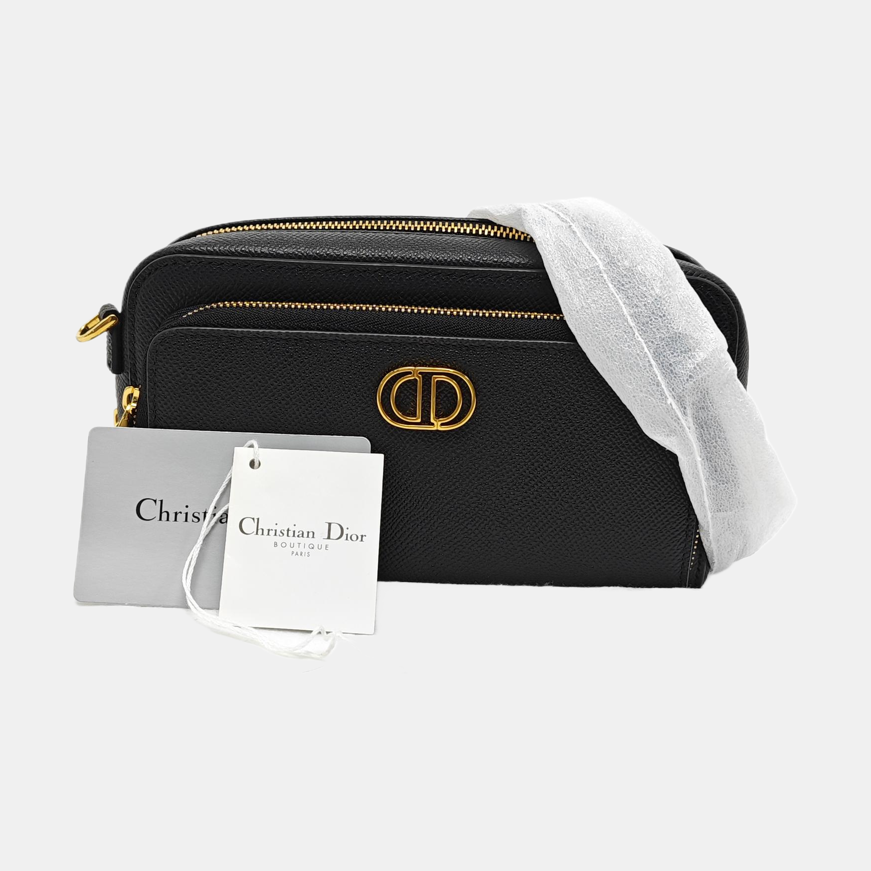Calfskin Shoulder Bag Black