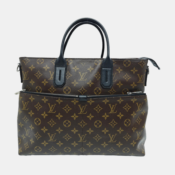 7 DAYS A WEEK Damier Ebene Coated Canvas Brown