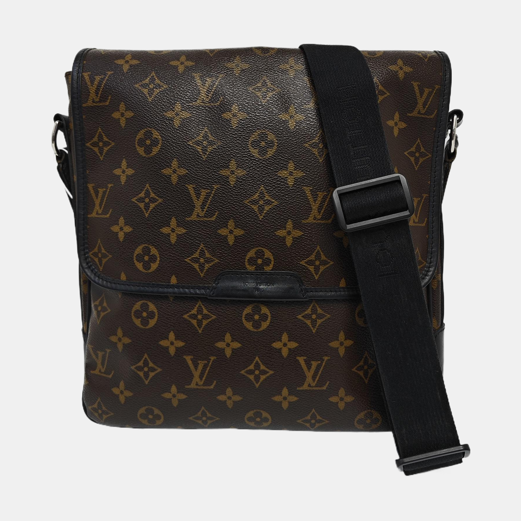 Monogram Coated Canvas Shoulder Bag Brown