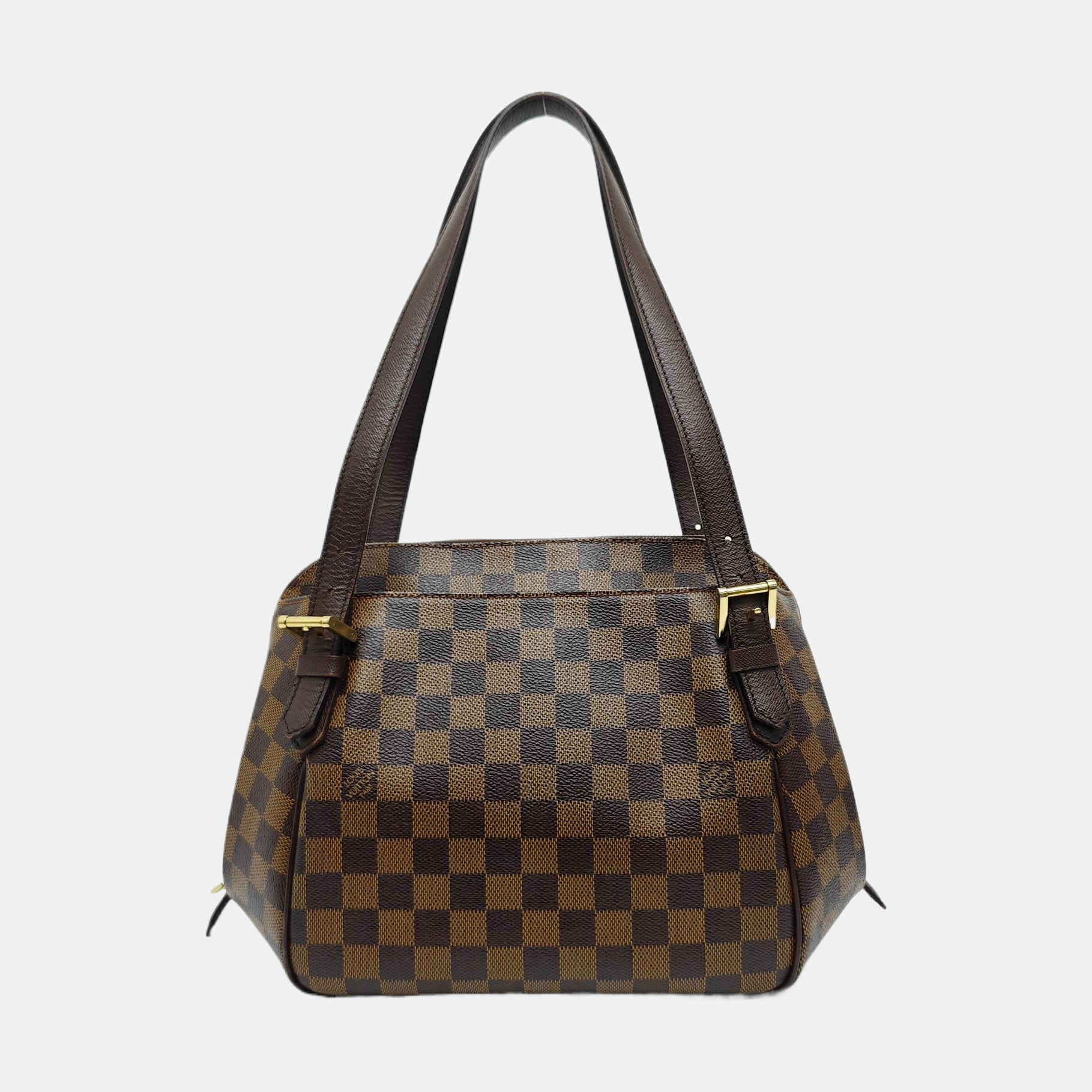 RIVINGTON Damier Ebene Coated Canvas Brown