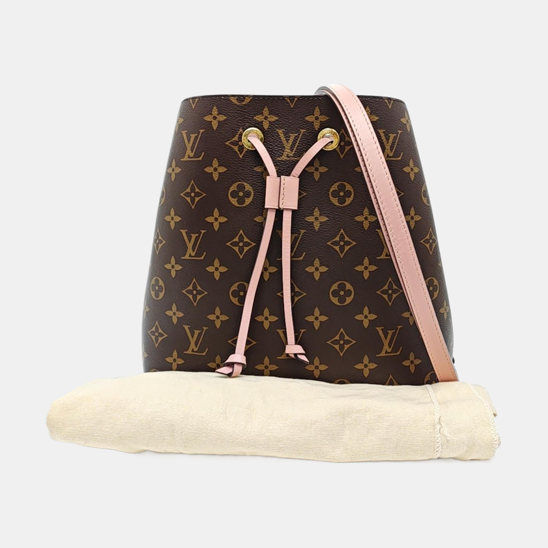 NÉONOÉ MM Monogram Coated Canvas Brown