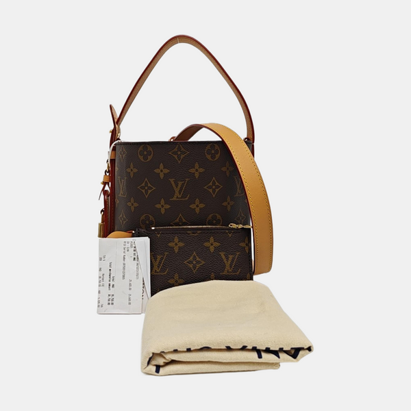 ALL IN BB Monogram Coated Canvas Brown
